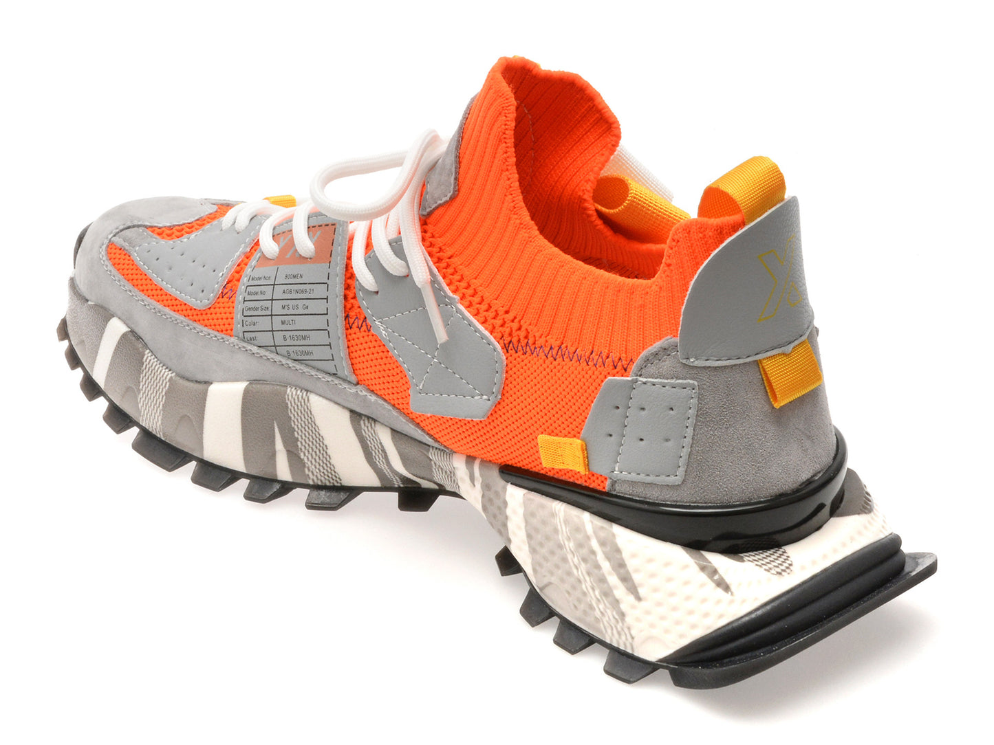 Pantofi sport gryxo portocalii, 18159, din material textil