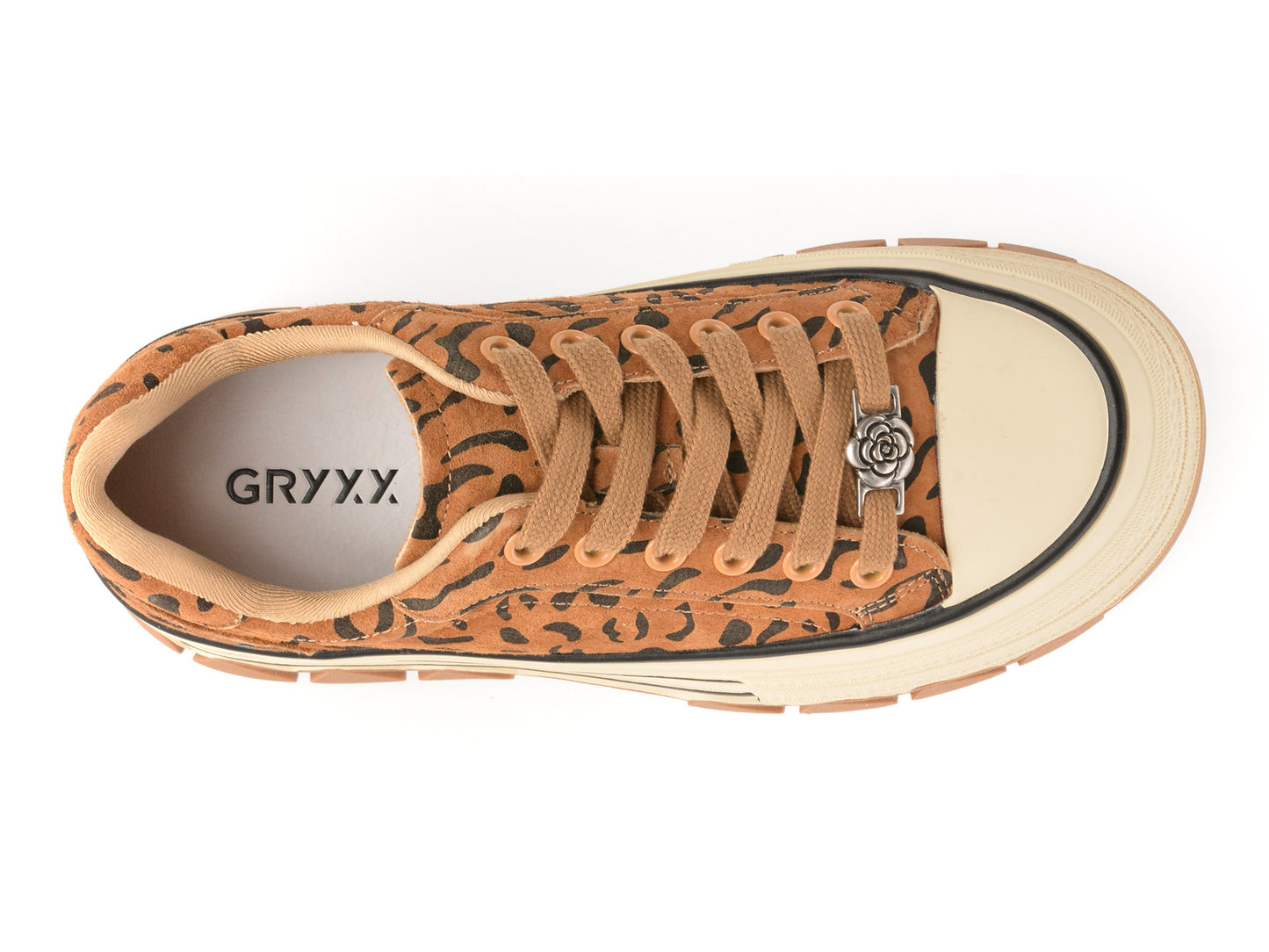 Pantofi sport gryxo gri, 1291, din piele intoarsa