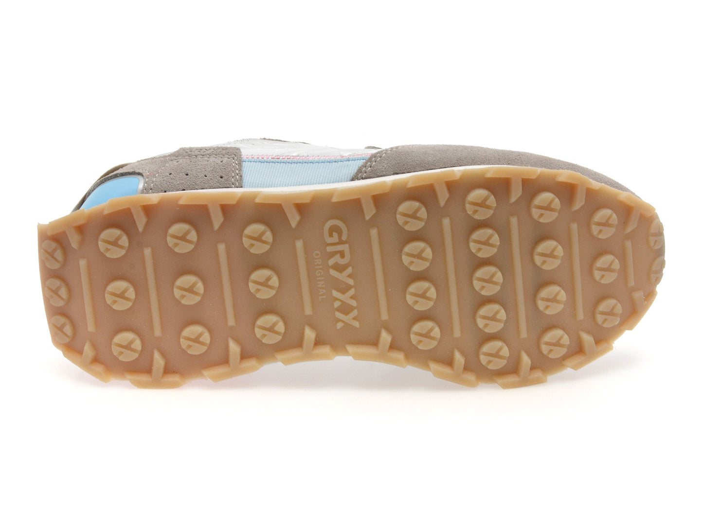 Pantofi sport gryxo albi, 40061W, din material textil