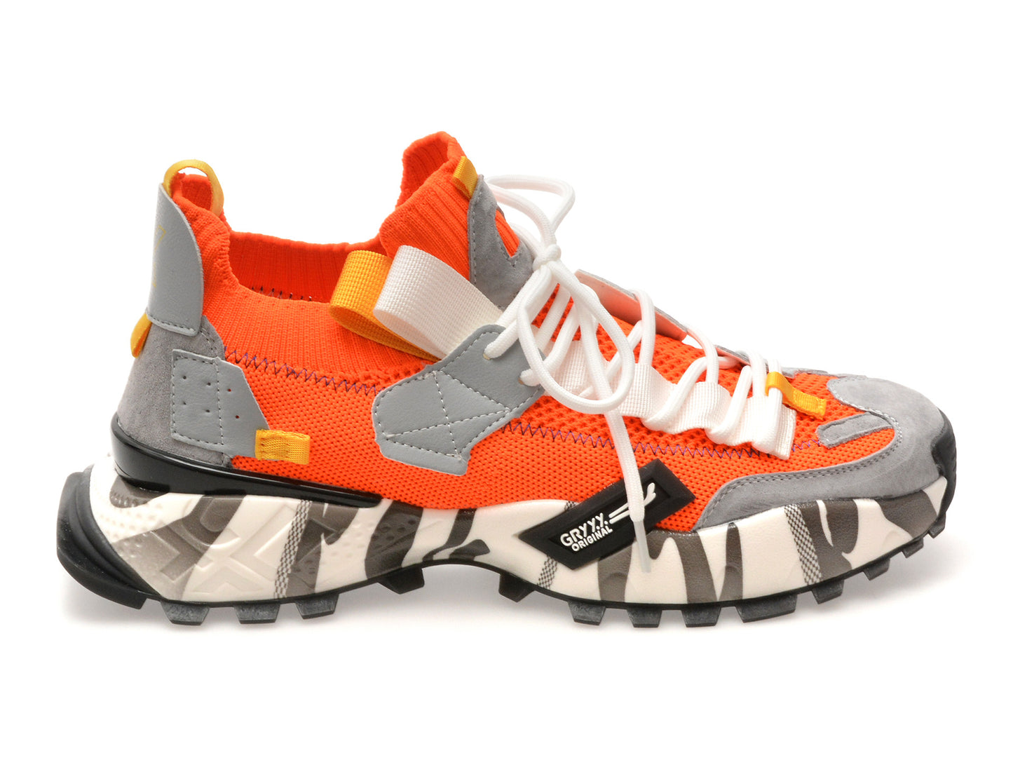 Pantofi sport gryxo portocalii, 18159, din material textil