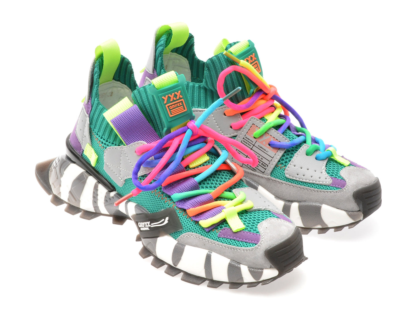 Pantofi sport gryxo portocalii, 18159, din material textil