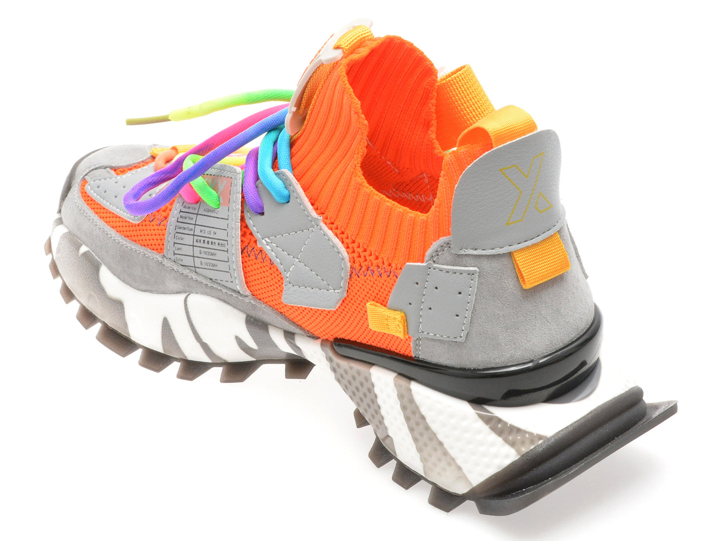Pantofi sport gryxo portocalii, 18159, din material textil