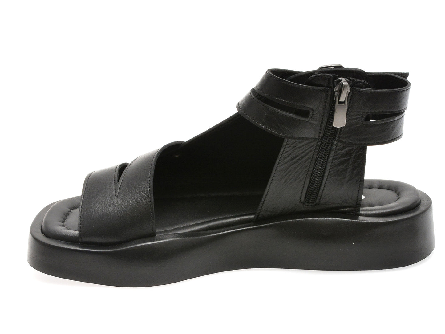 Sandale gryxo negre, 2452947, din piele naturala
