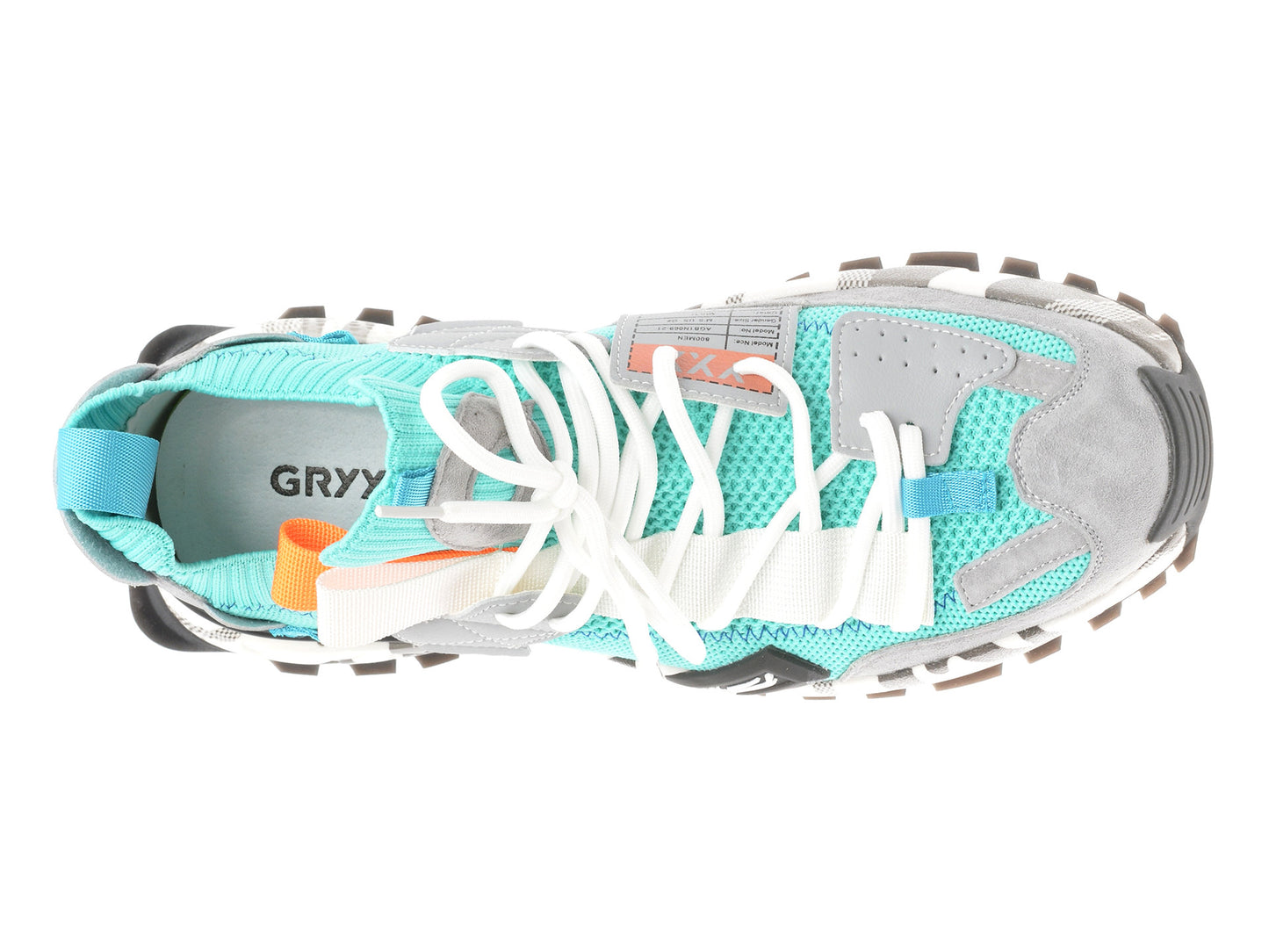 Pantofi sport gryxo portocalii, 18159, din material textil