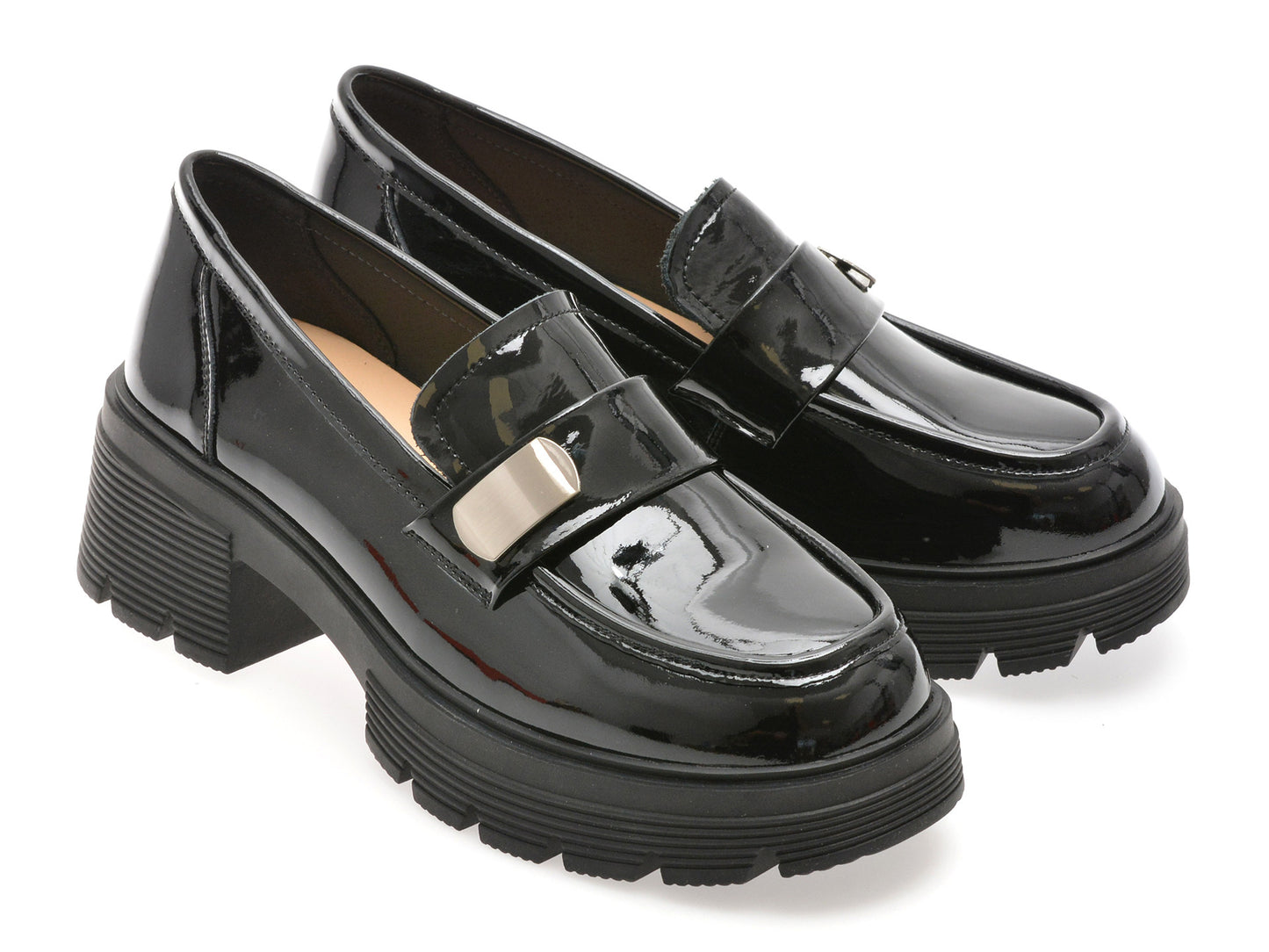 Mocasini gryxo negri, 88178, din piele naturala