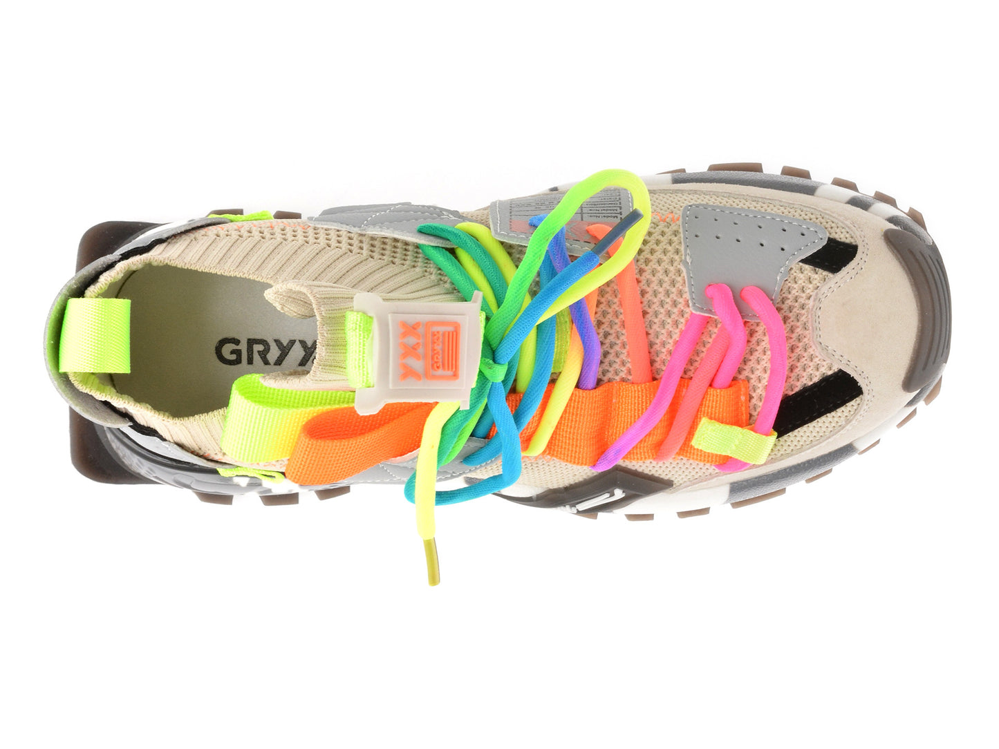 Pantofi sport gryxo portocalii, 18159, din material textil