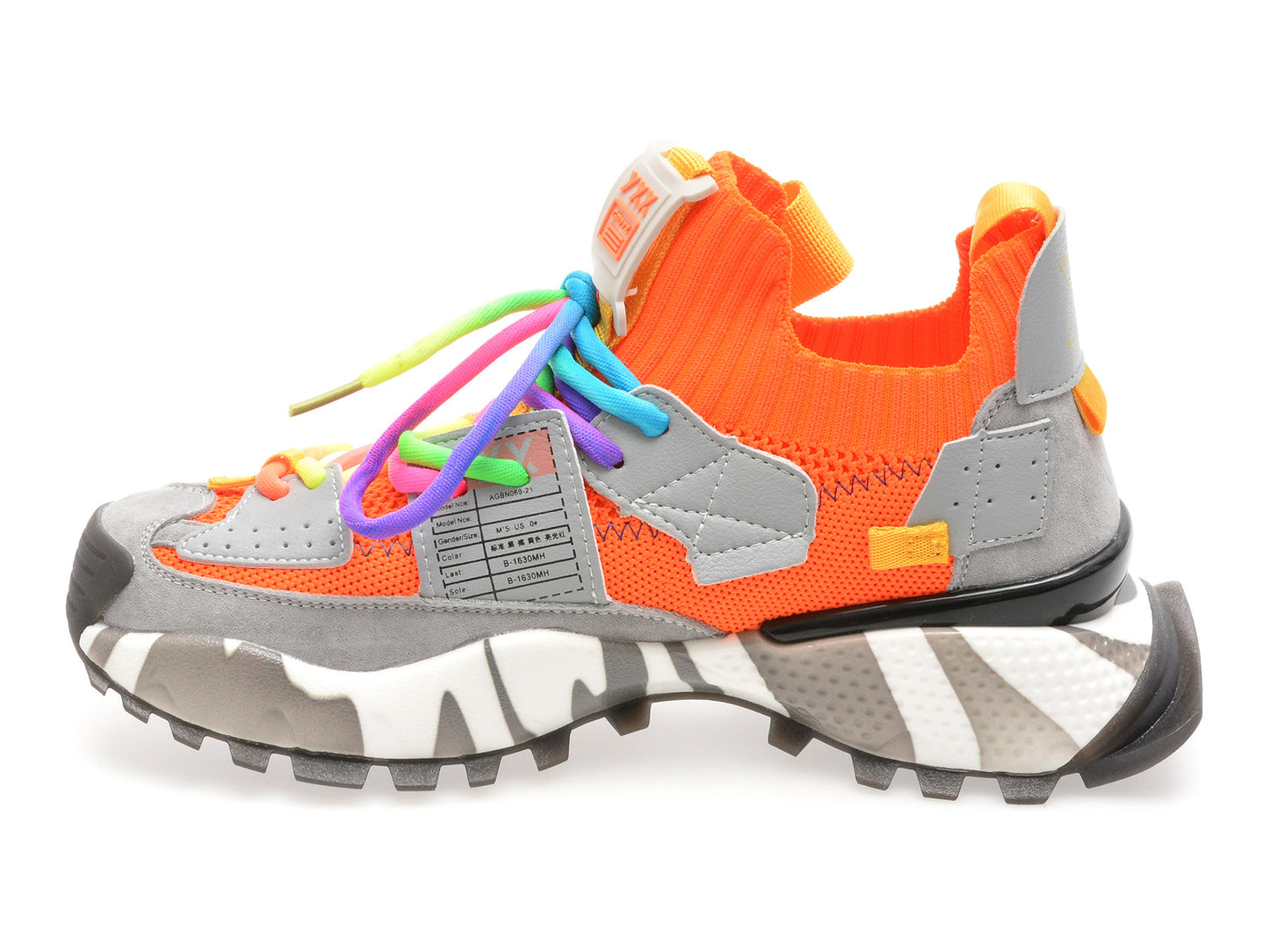 Pantofi sport gryxo portocalii, 18159, din material textil