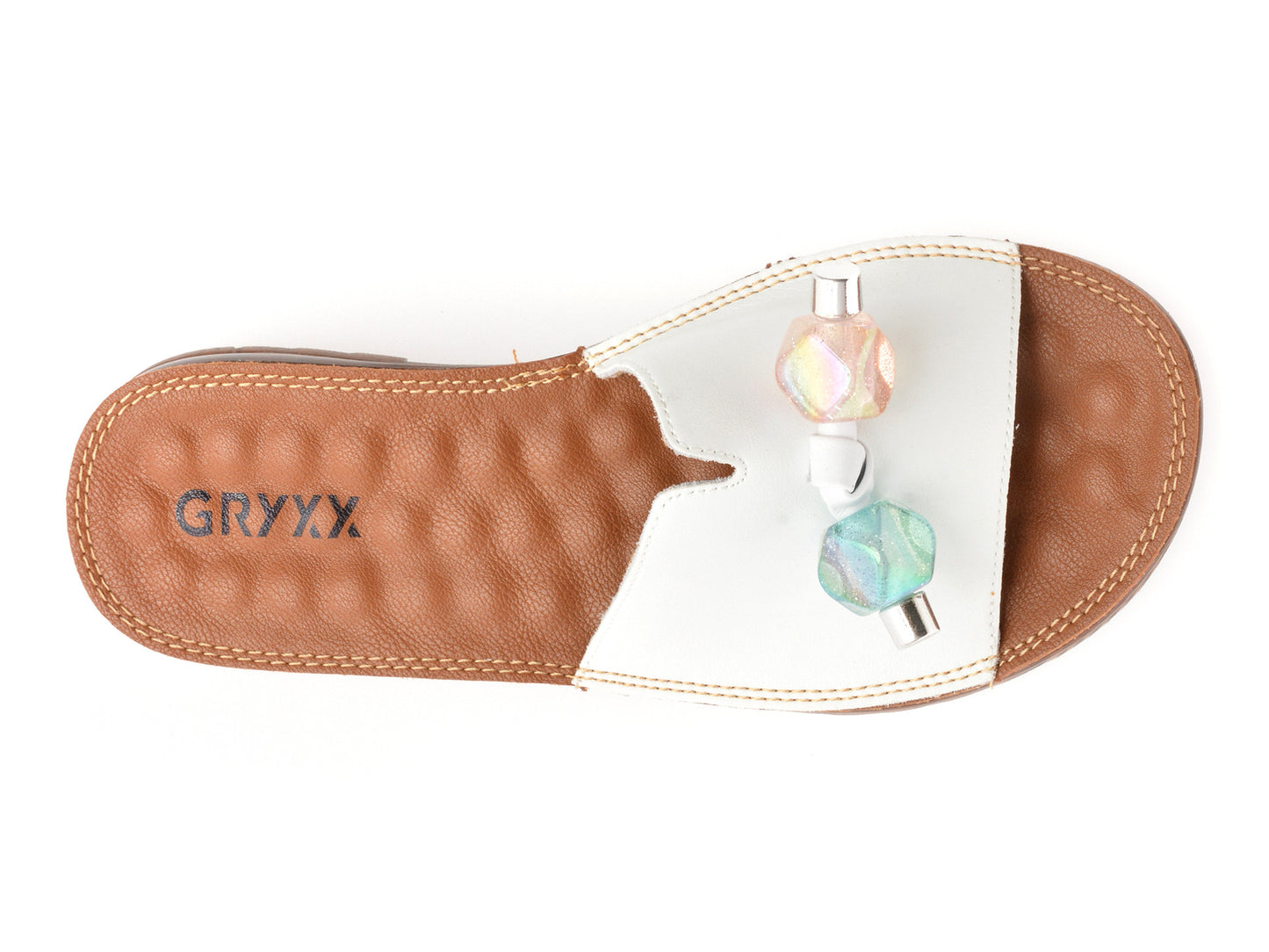 Papuci gryxo gri, 82910, din piele naturala