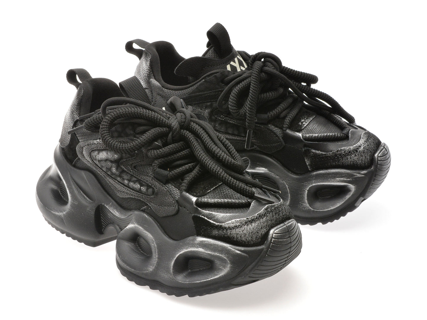 Pantofi sport gryxo negri, 30372, din material textil