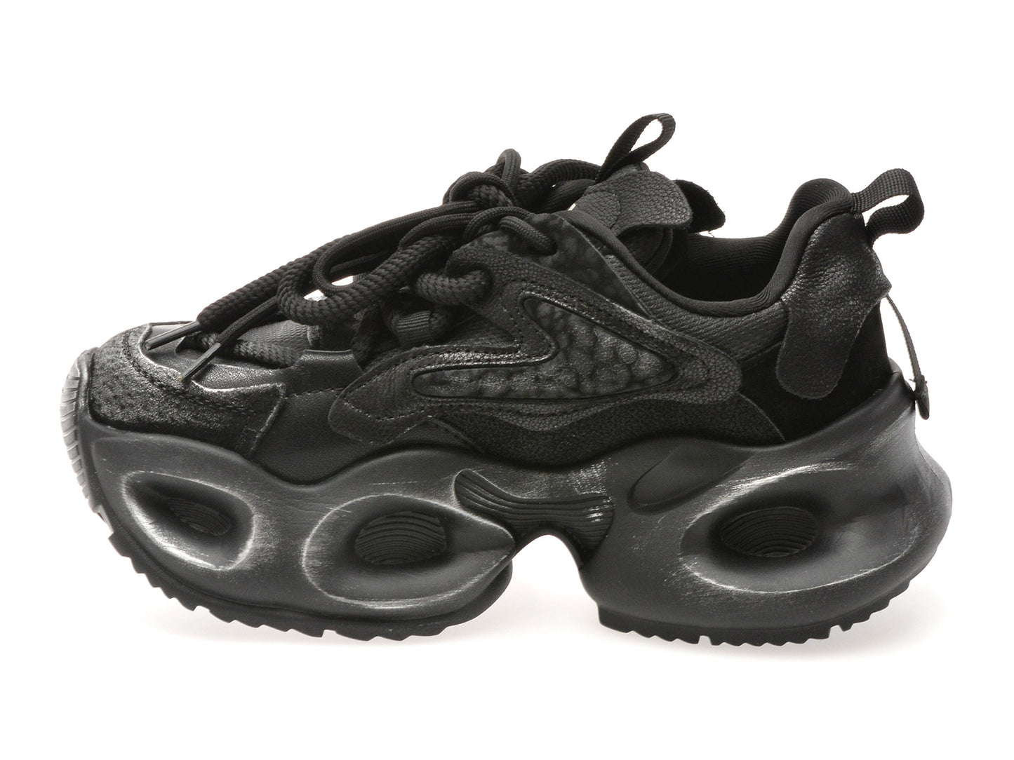 Pantofi sport gryxo negri, 30372, din material textil