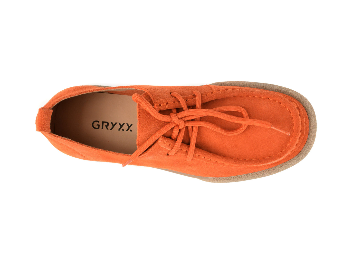 Mocasini gryxo nude, 1182, din piele intoarsa