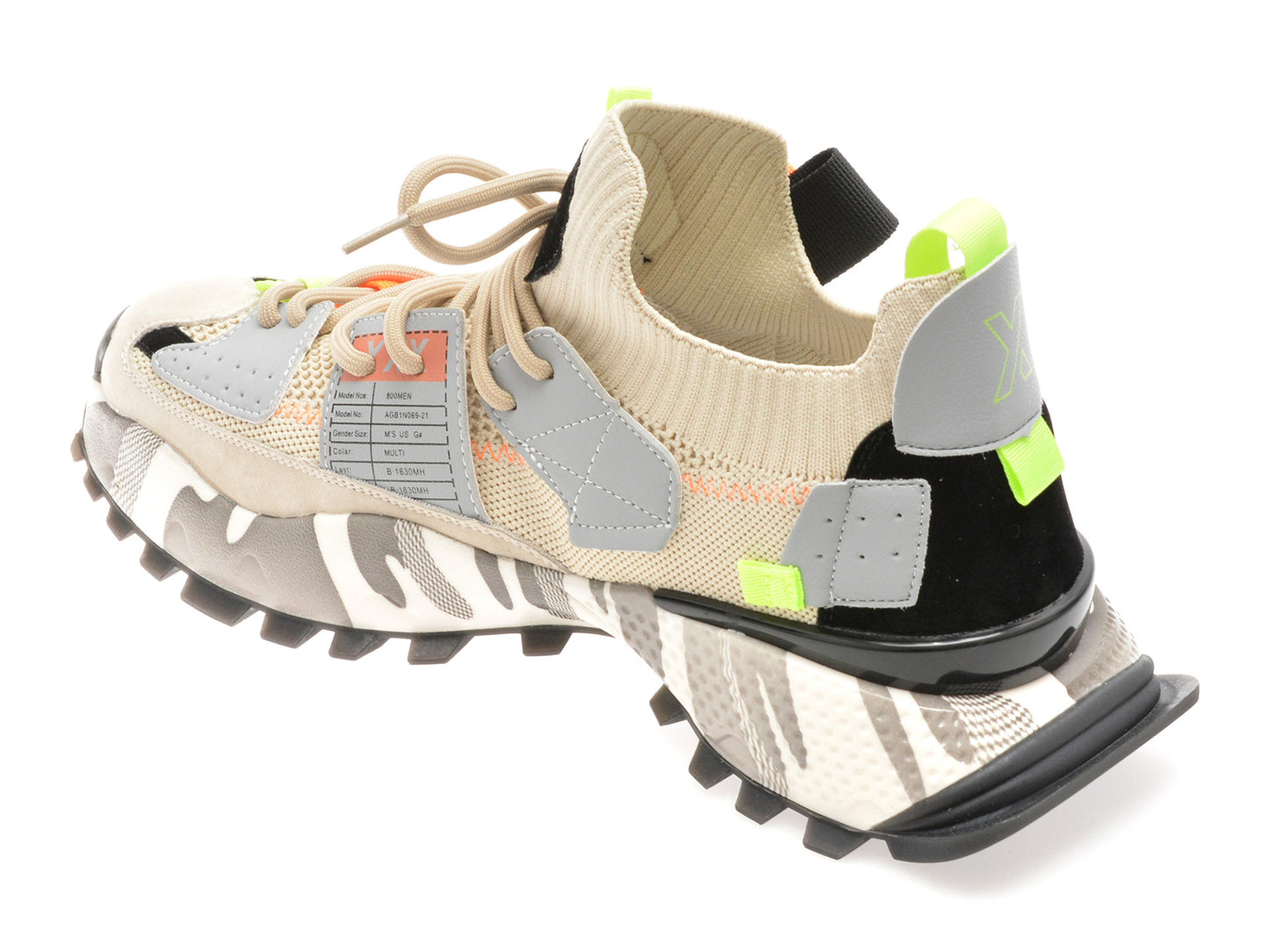 Pantofi sport gryxo portocalii, 18159, din material textil