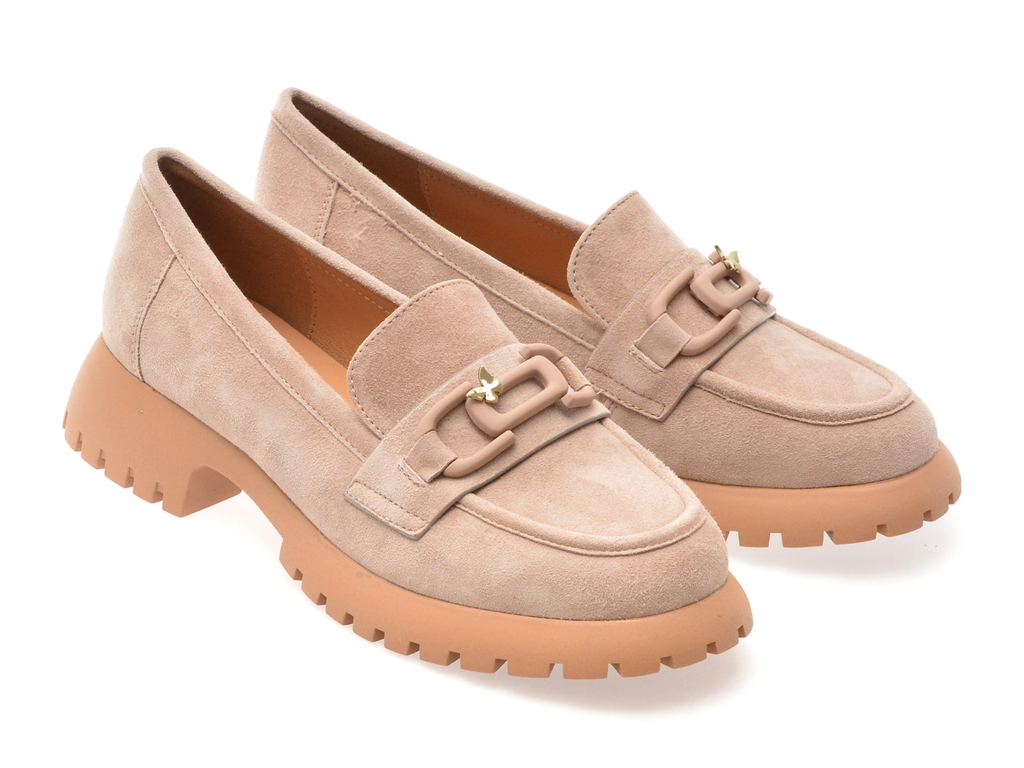 Mocasini gryxo gri, V856G45, din piele intoarsa