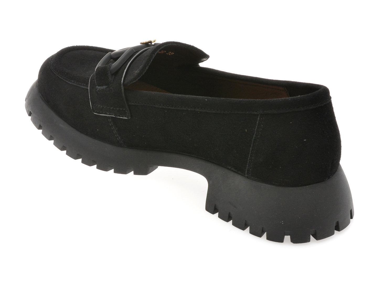 Mocasini gryxo gri, V856G45, din piele intoarsa