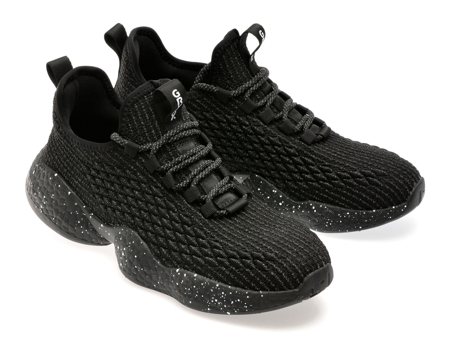 Pantofi sport gryxo negri, A85238, din material textil