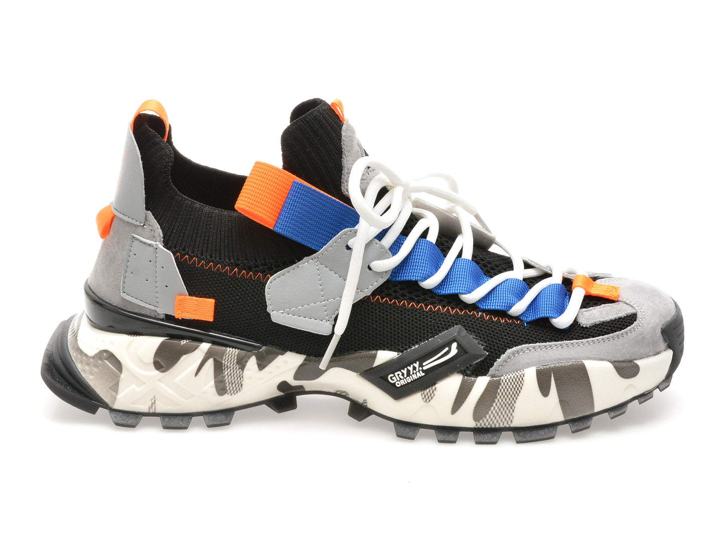 Pantofi sport gryxo portocalii, 18159, din material textil