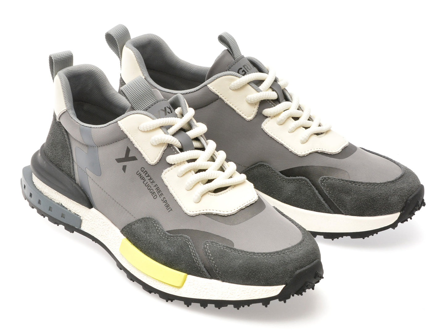 Pantofi sport gryxo negri, 8286, din material textil