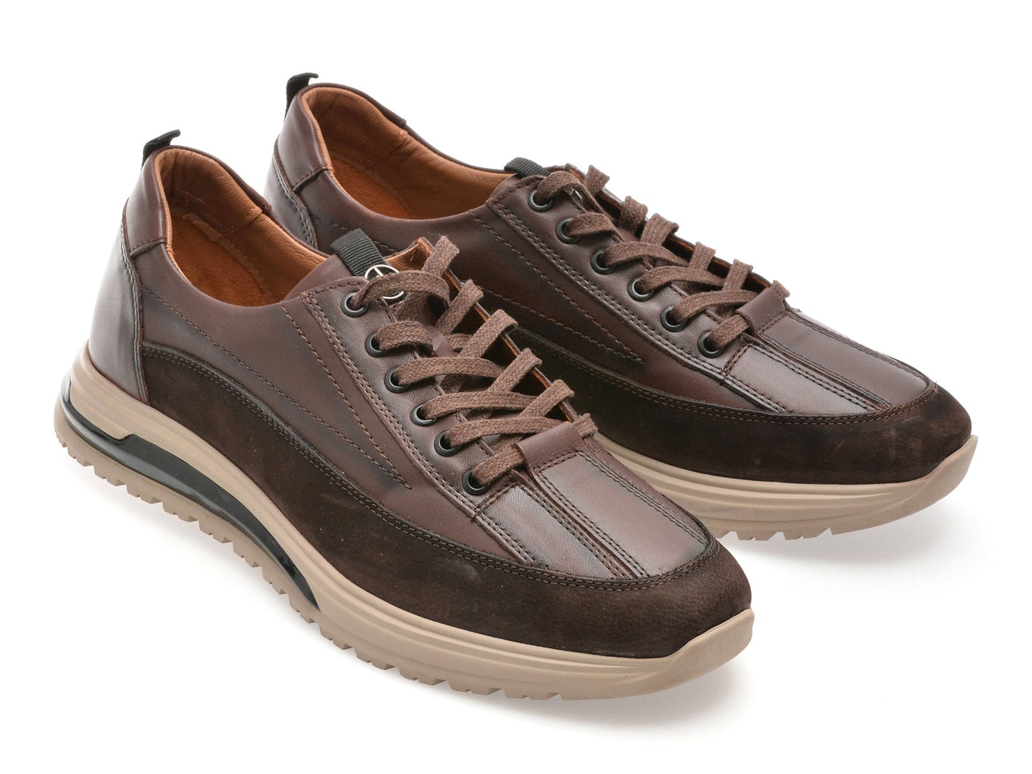 Pantofi sport gryxo maro, LS2404, din piele naturala