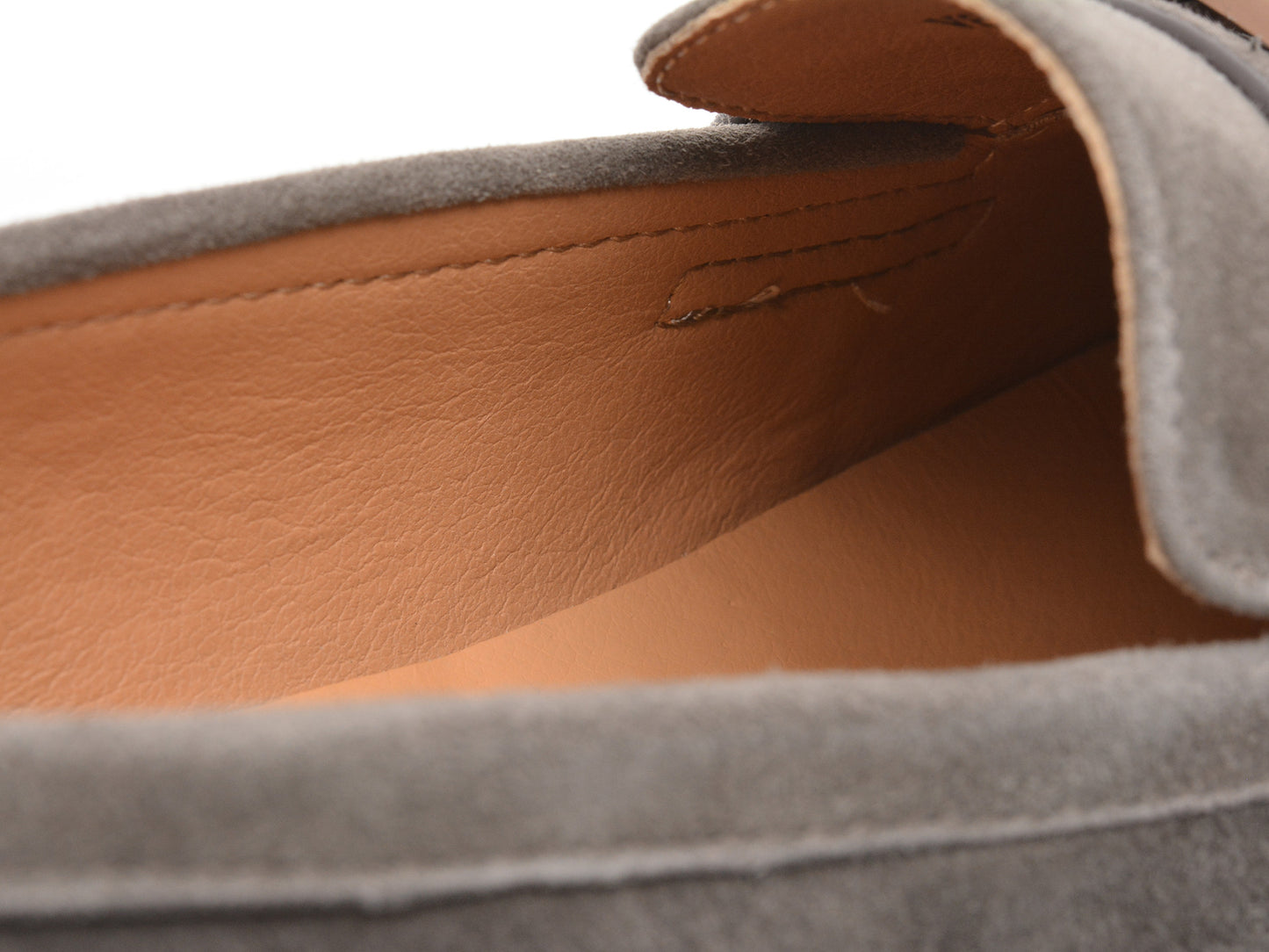 Mocasini gryxo gri, V856G45, din piele intoarsa