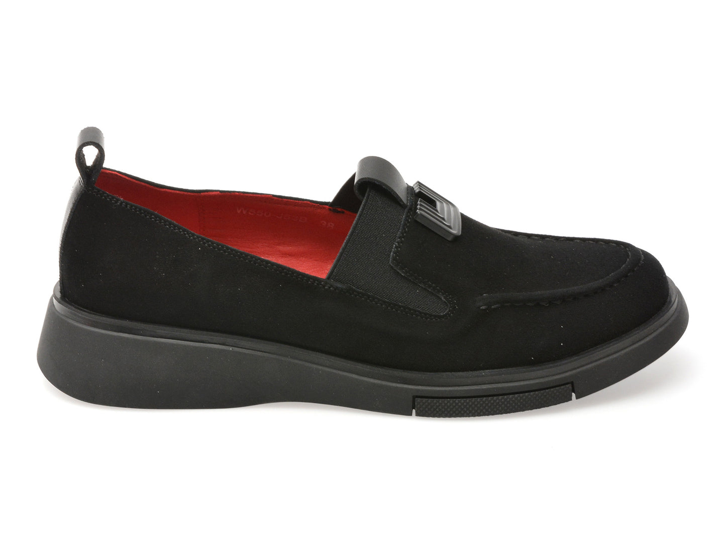 Mocasini gryxo negri, 550, din piele intoarsa