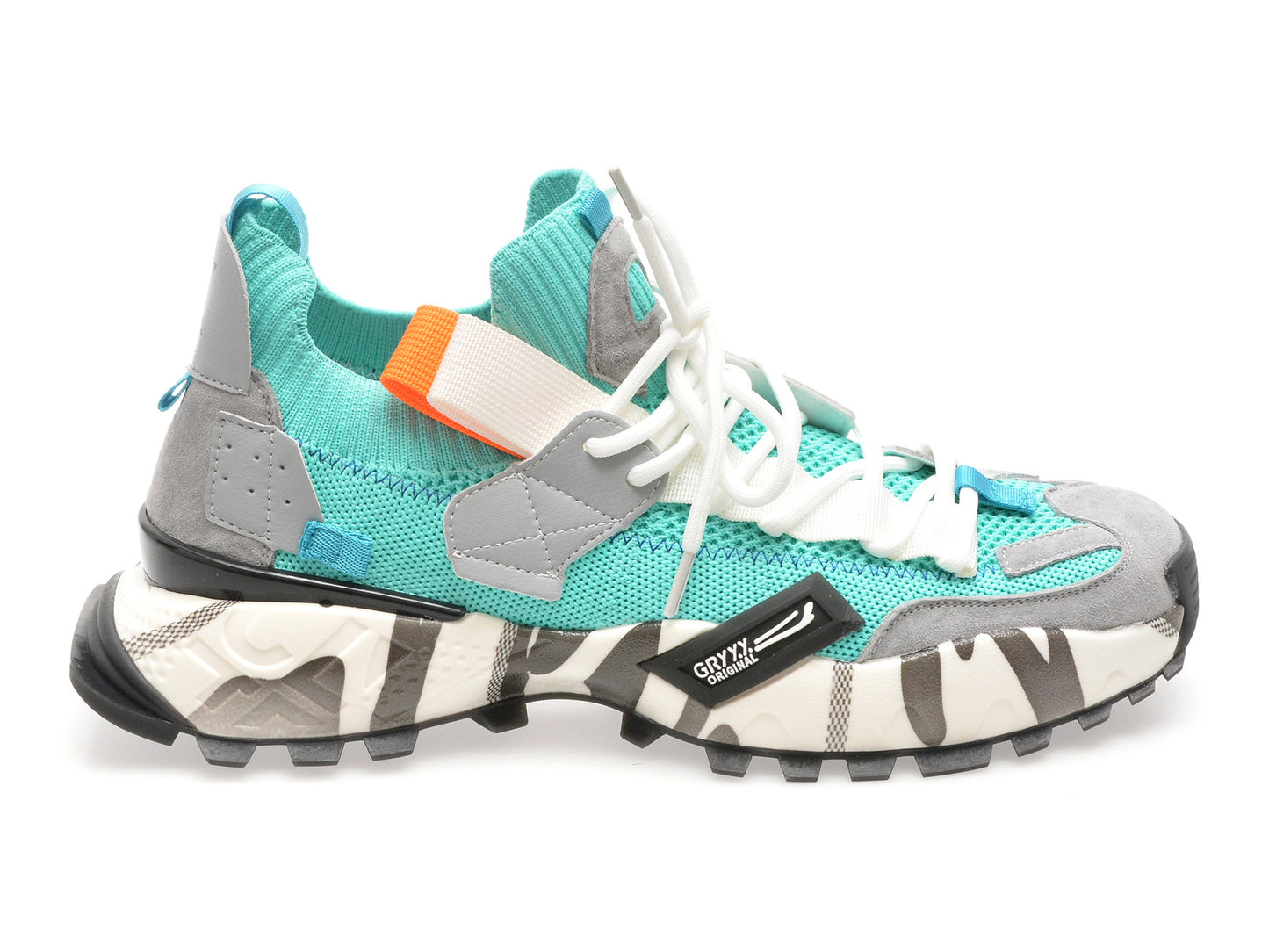 Pantofi sport gryxo portocalii, 18159, din material textil