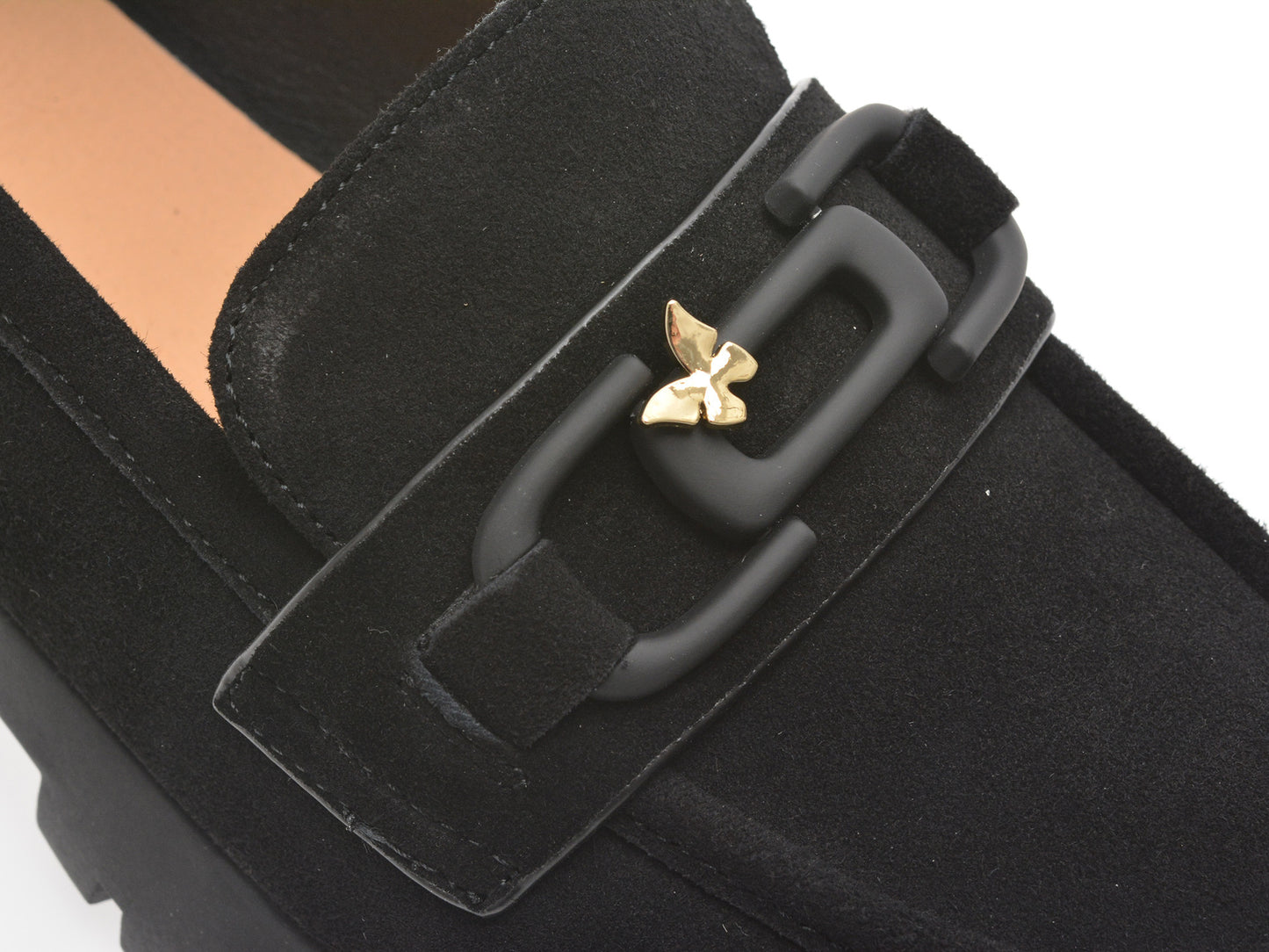 Mocasini gryxo gri, V856G45, din piele intoarsa