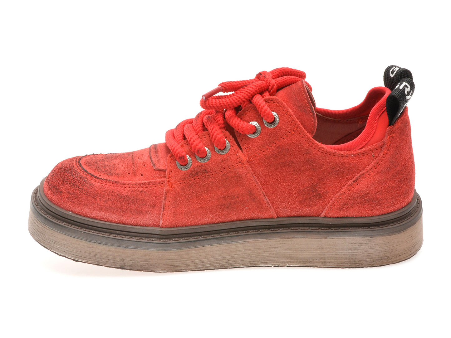 Pantofi sport gryxo rosii, 10221, din piele intoarsa