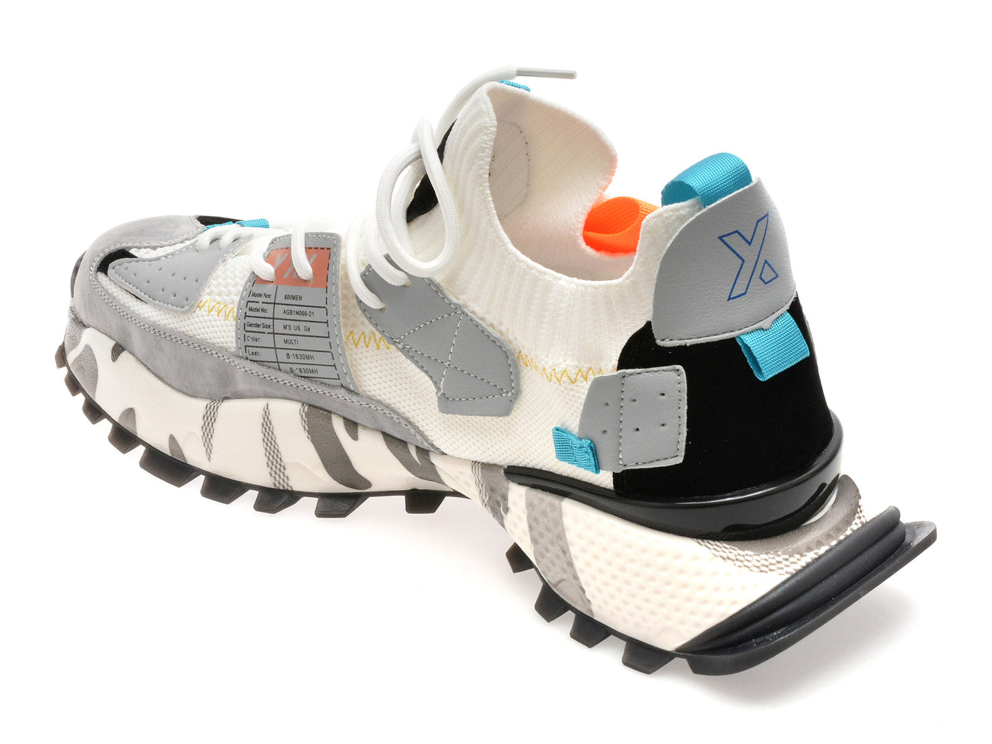 Pantofi sport gryxo portocalii, 18159, din material textil