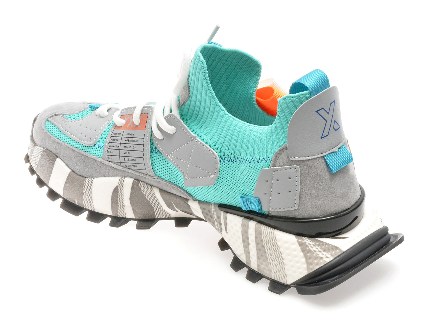 Pantofi sport gryxo portocalii, 18159, din material textil