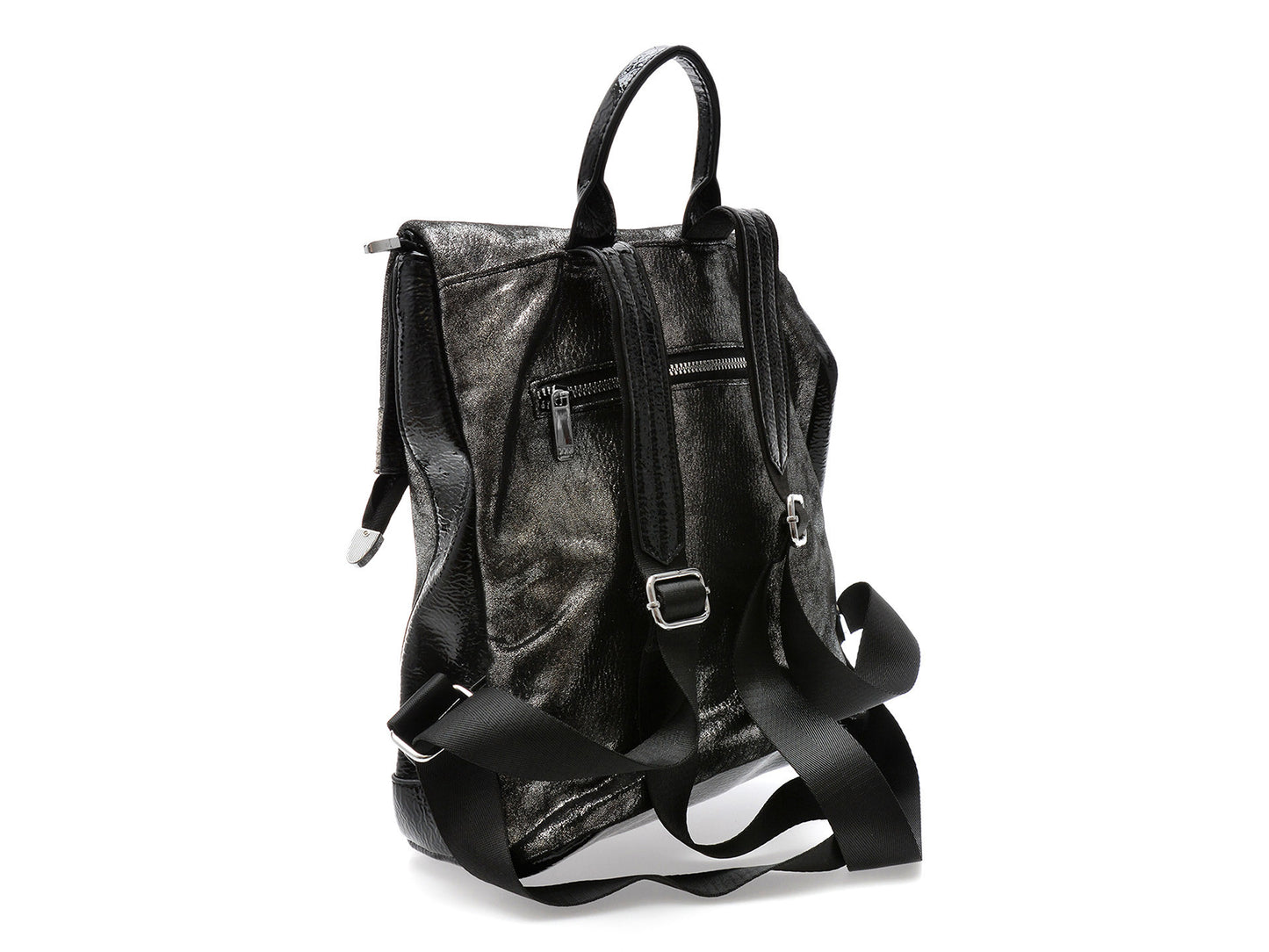 Rucsac gryxo negru, 64144, din piele ecologica