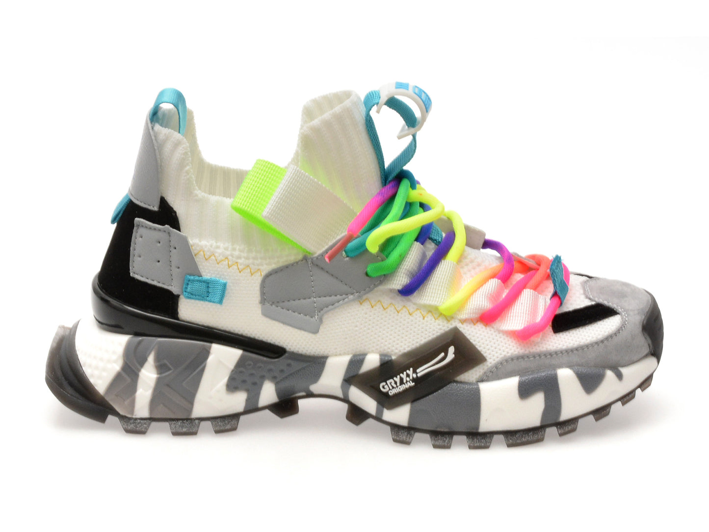 Pantofi sport gryxo portocalii, 18159, din material textil