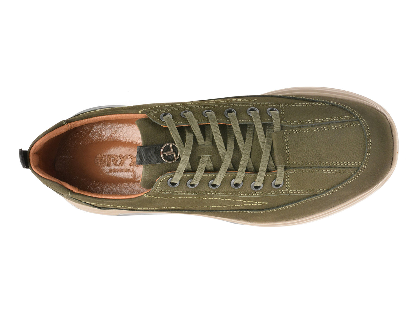 Pantofi sport gryxo maro, LS2404, din piele naturala