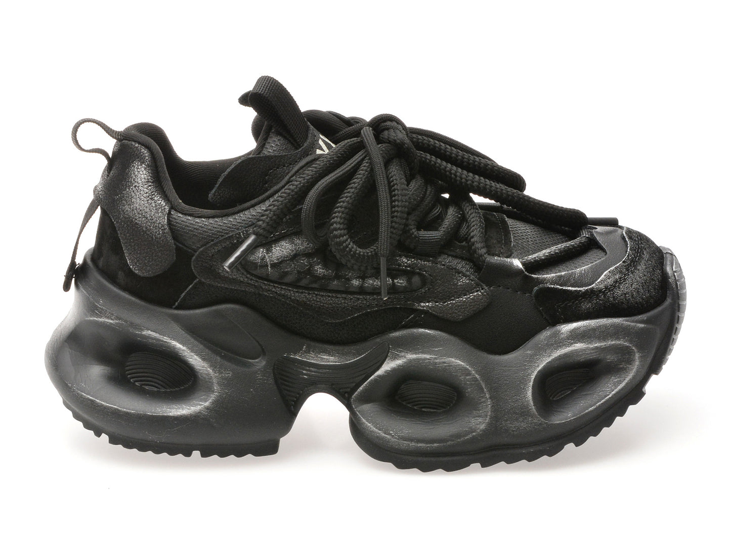 Pantofi sport gryxo negri, 30372, din material textil