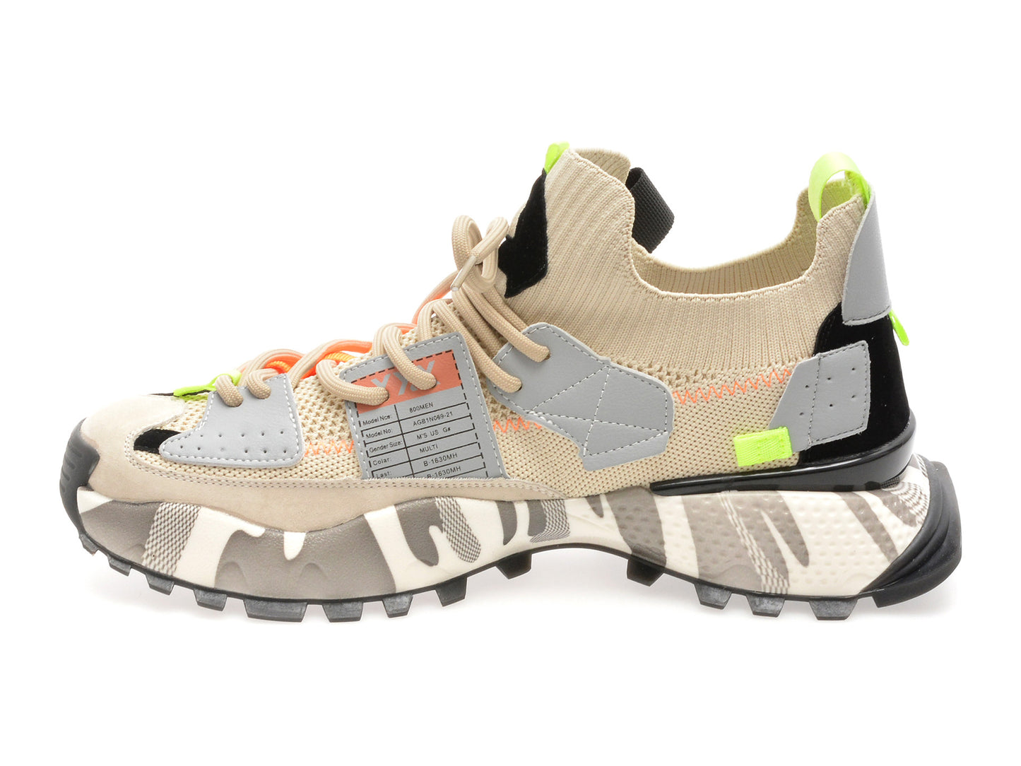 Pantofi sport gryxo portocalii, 18159, din material textil