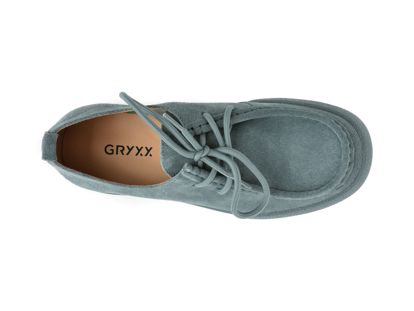 Mocasini gryxo nude, 1182, din piele intoarsa