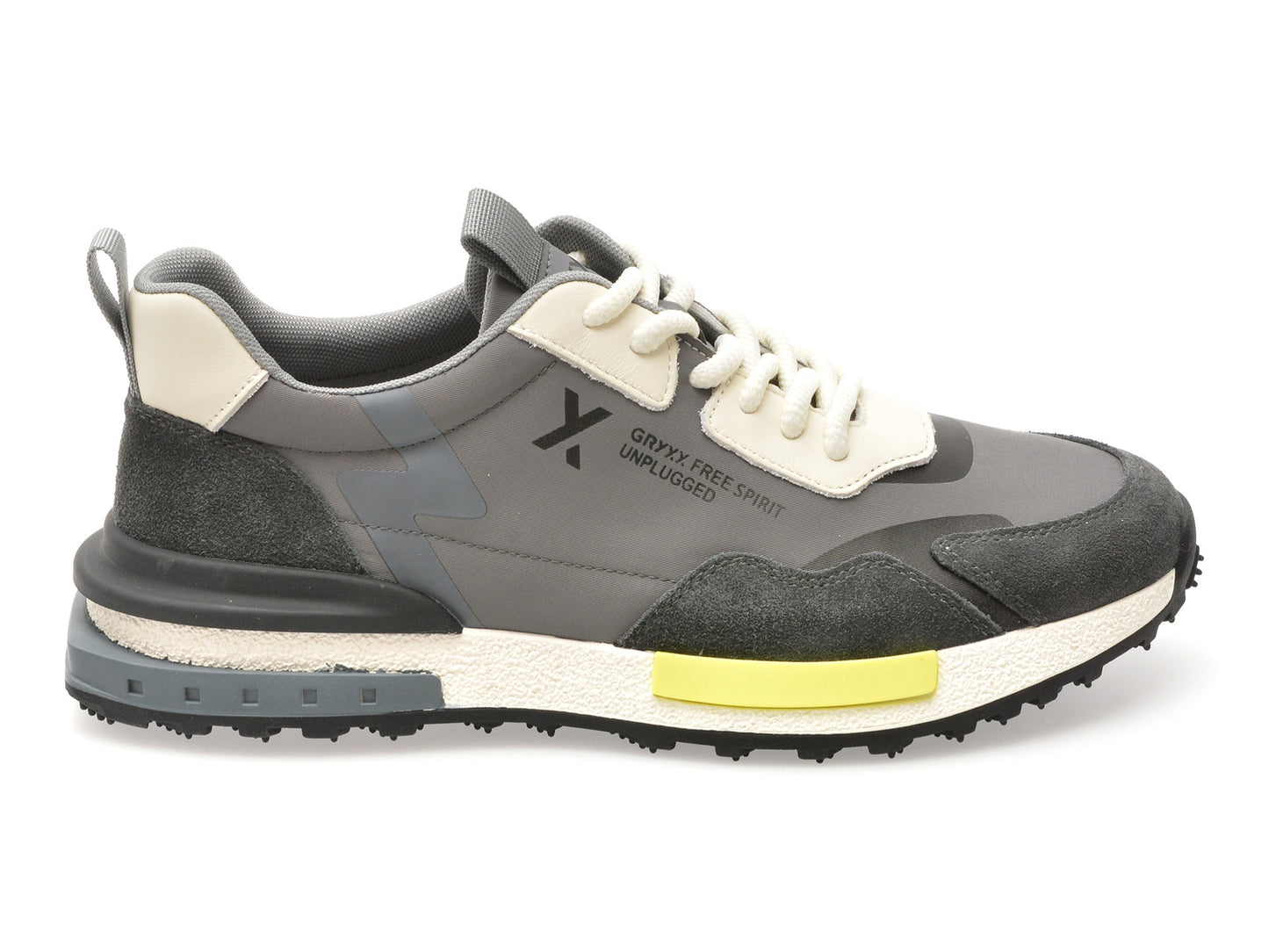 Pantofi sport gryxo negri, 8286, din material textil