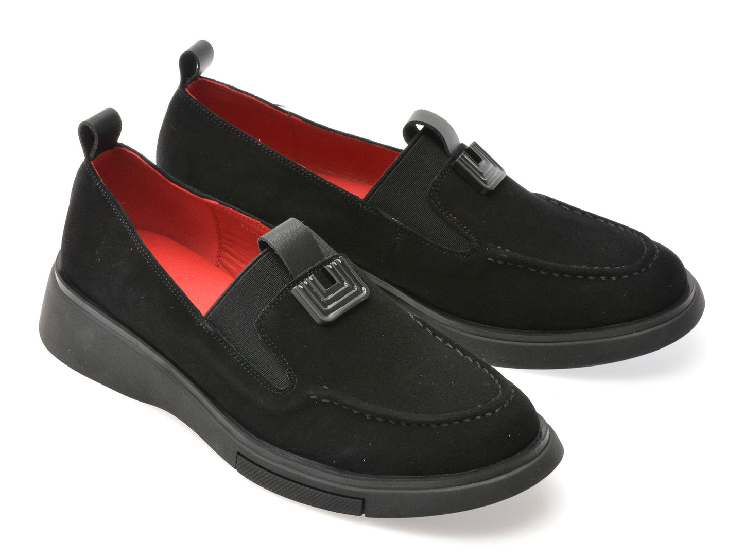 Mocasini gryxo negri, 550, din piele intoarsa