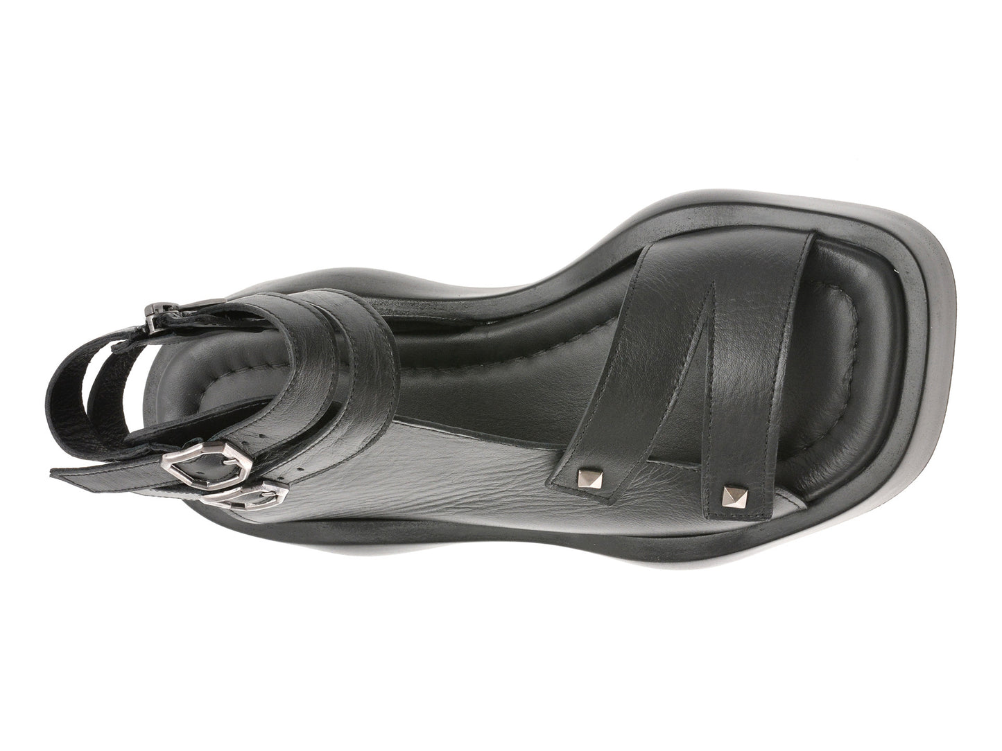 Sandale gryxo negre, 2452947, din piele naturala