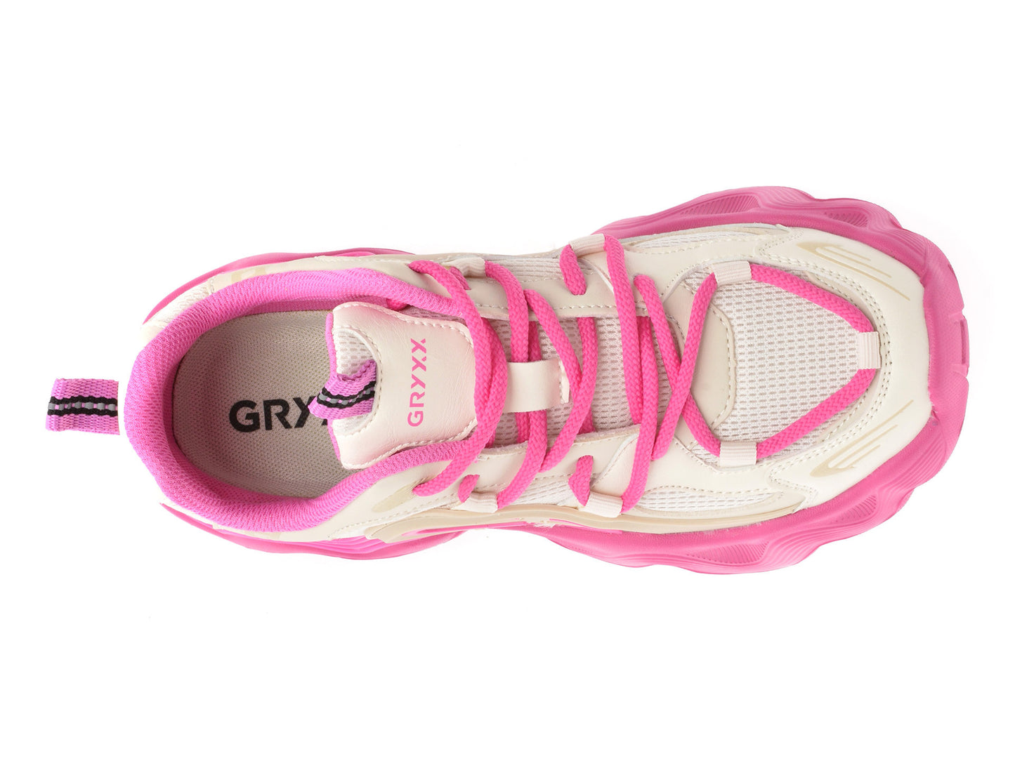 Pantofi sport gryxo fucsia, 36398, din material textil