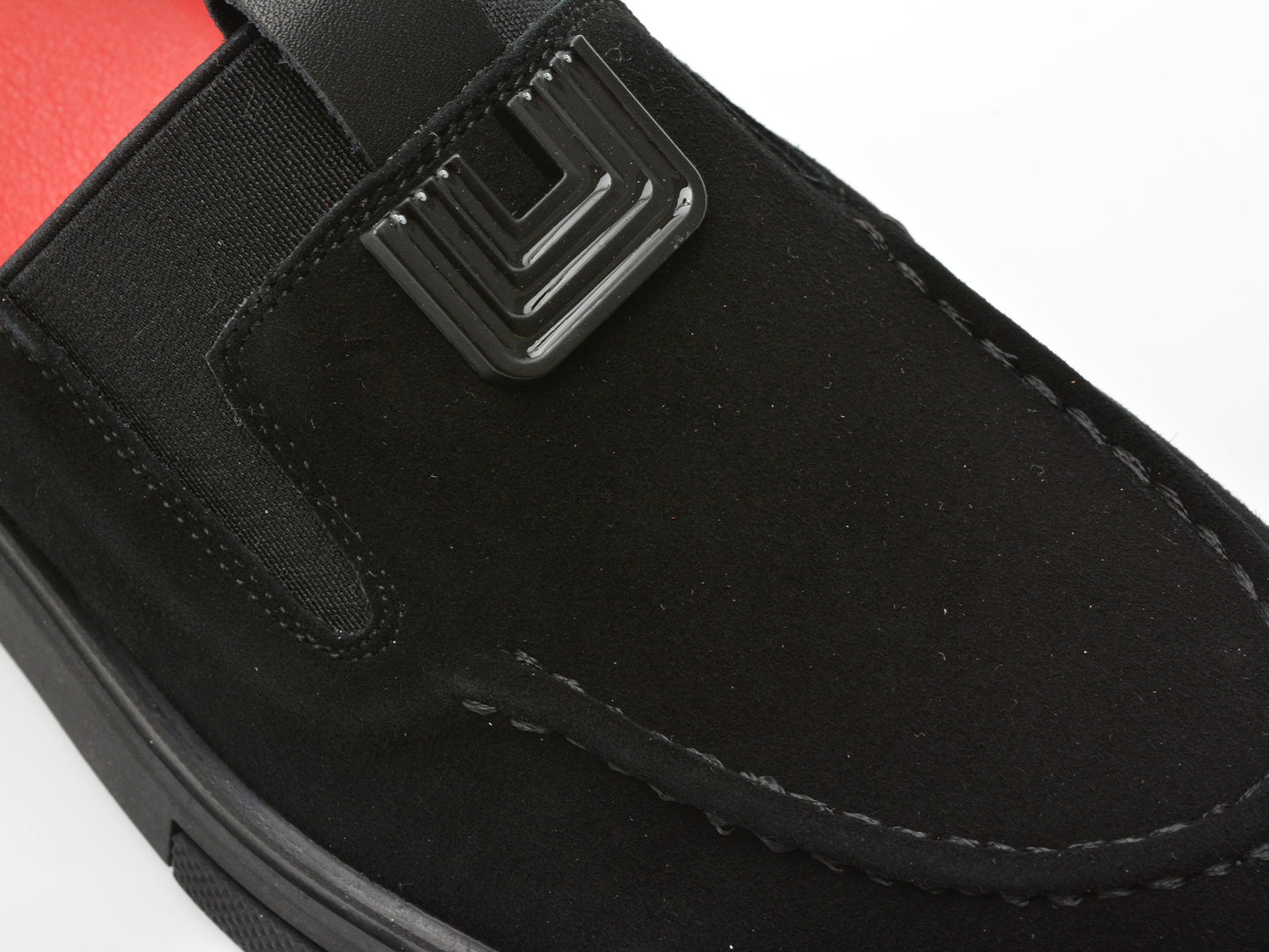 Mocasini gryxo negri, 550, din piele intoarsa