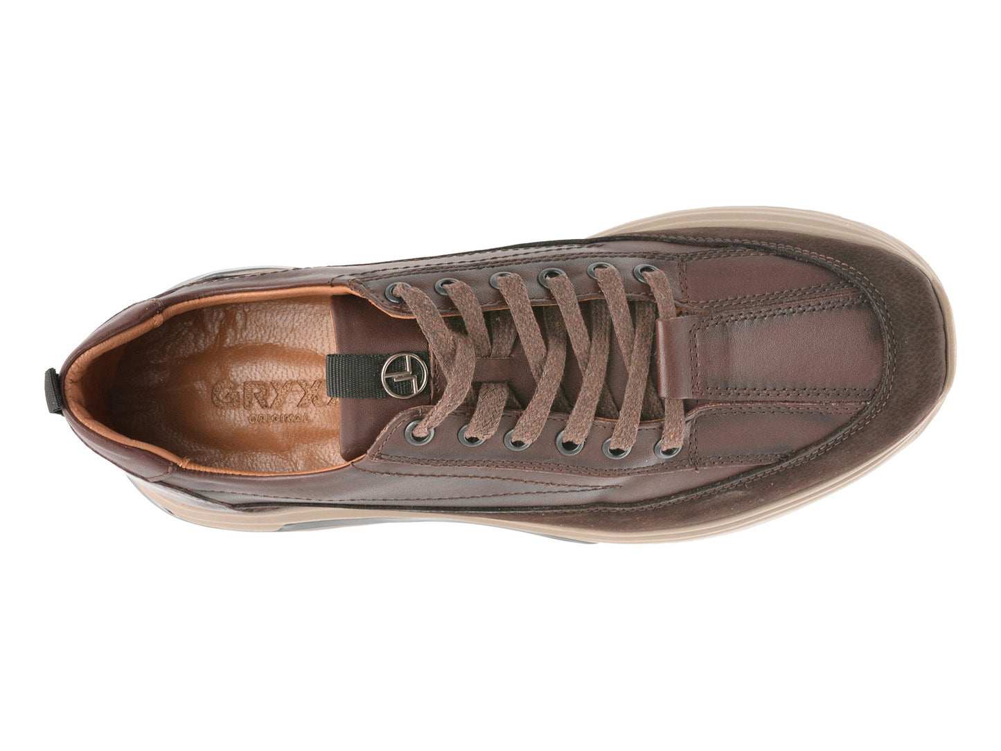 Pantofi sport gryxo maro, LS2404, din piele naturala