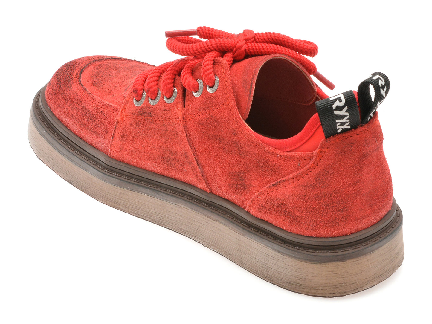 Pantofi sport gryxo rosii, 10221, din piele intoarsa