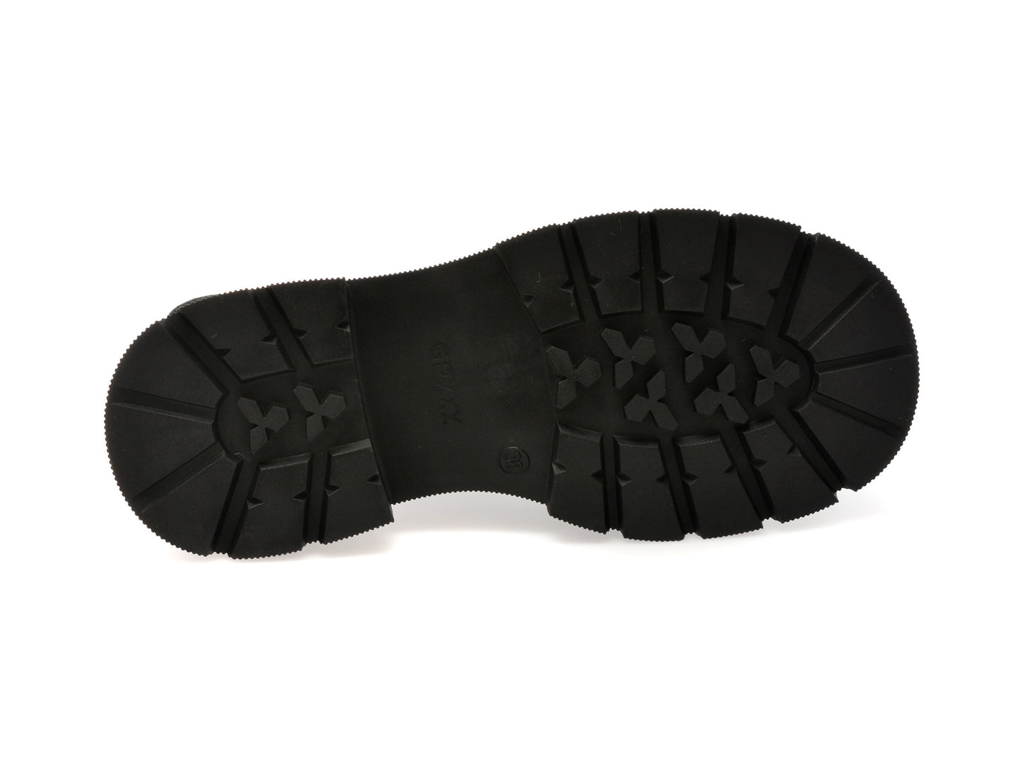 Ghete gryxo negre, KR381, din piele intoarsa
