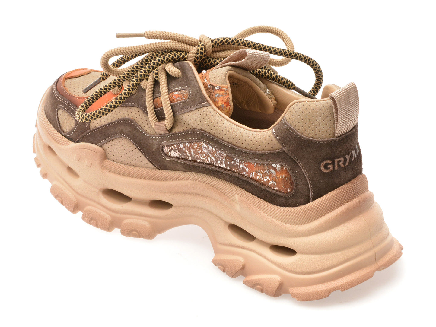 Pantofi sport gryxo maro, Y2923, din piele naturala