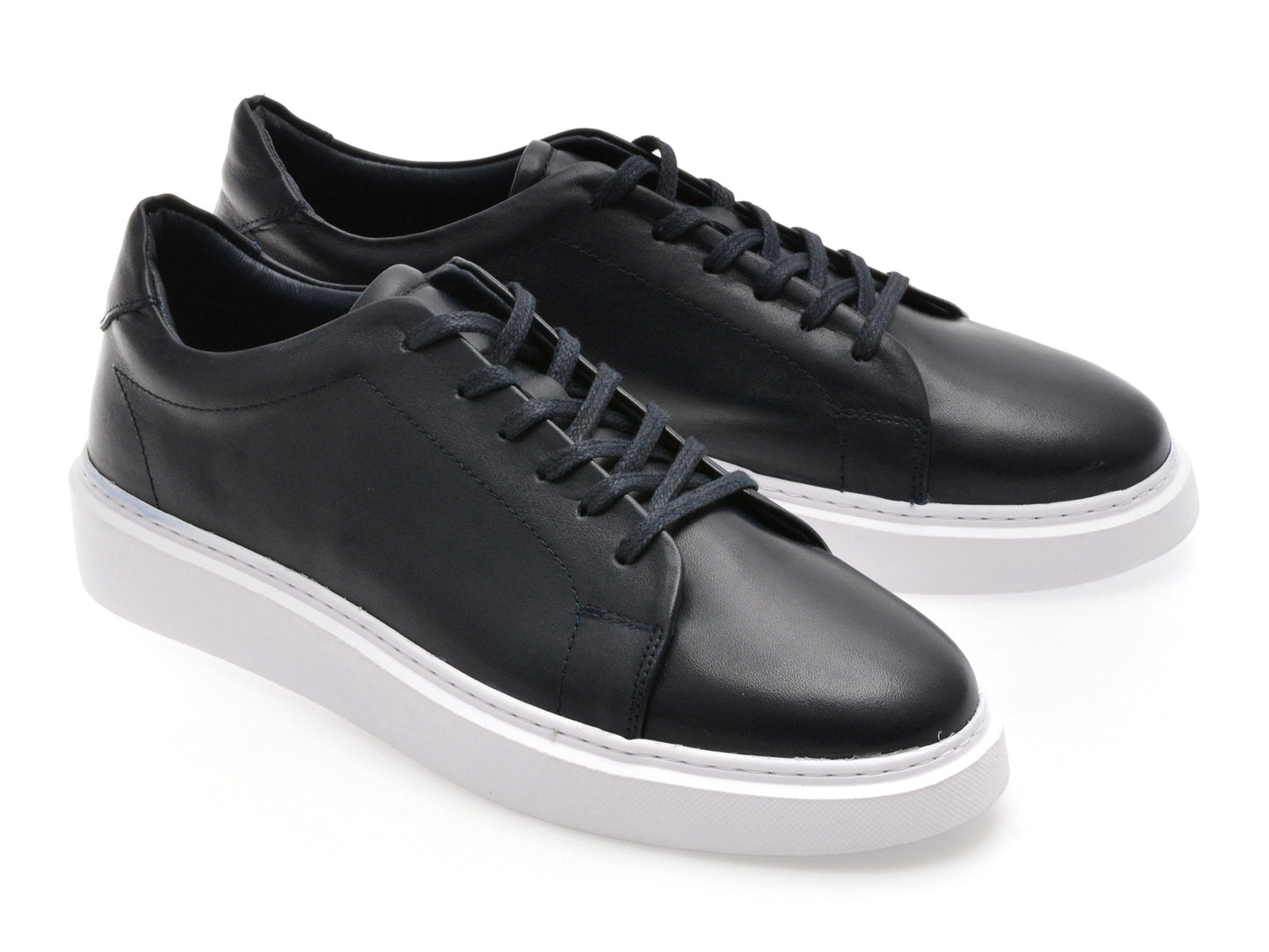 Pantofi sport gryxo albi, M7162, din piele naturala