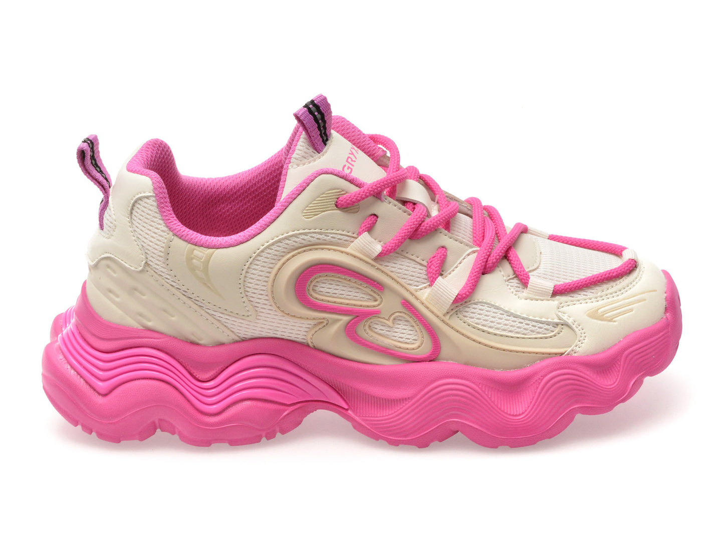 Pantofi sport gryxo fucsia, 36398, din material textil