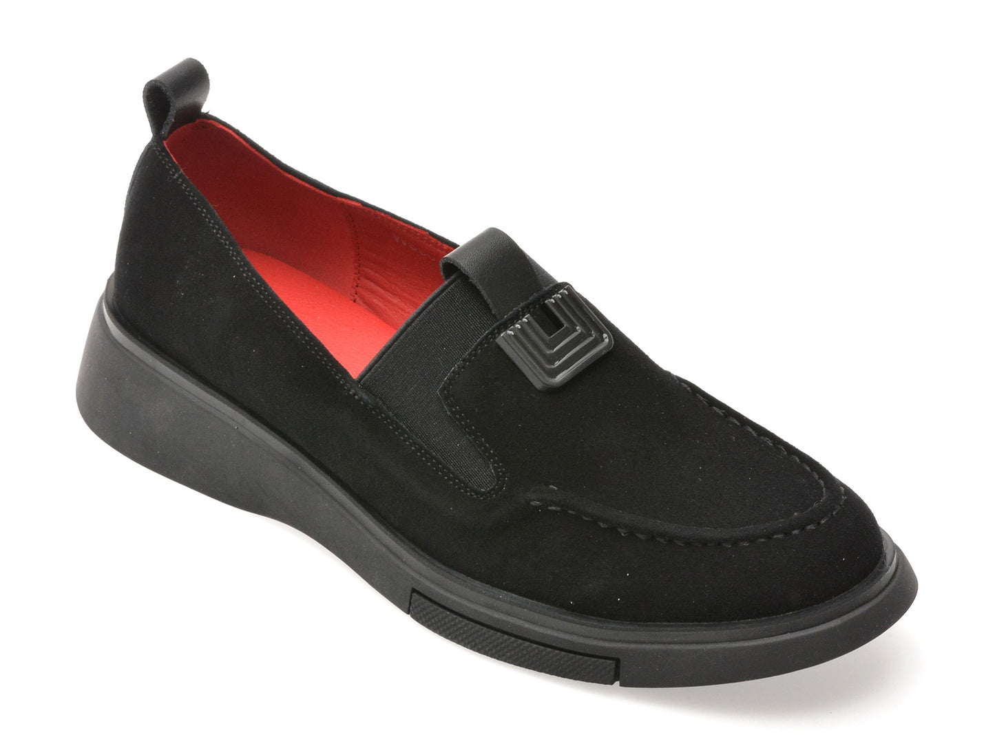 Mocasini gryxo negri, 550, din piele intoarsa
