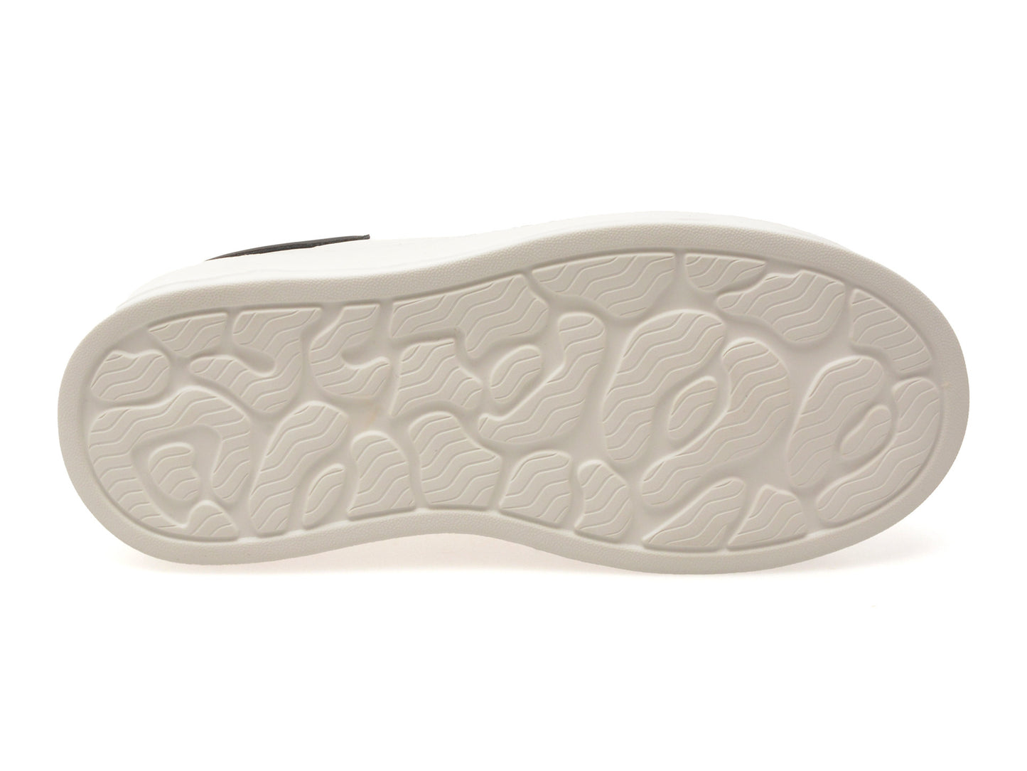 Pantofi sport gryxo alb-negru, 3F612, din piele naturala