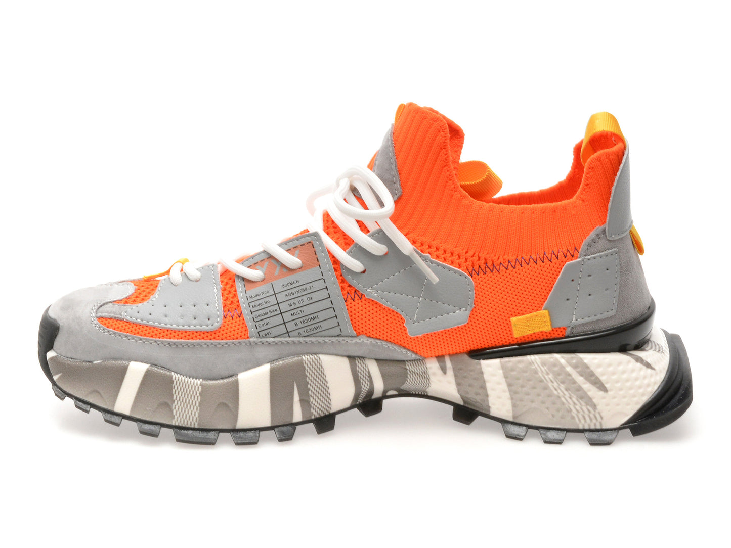 Pantofi sport gryxo portocalii, 18159, din material textil