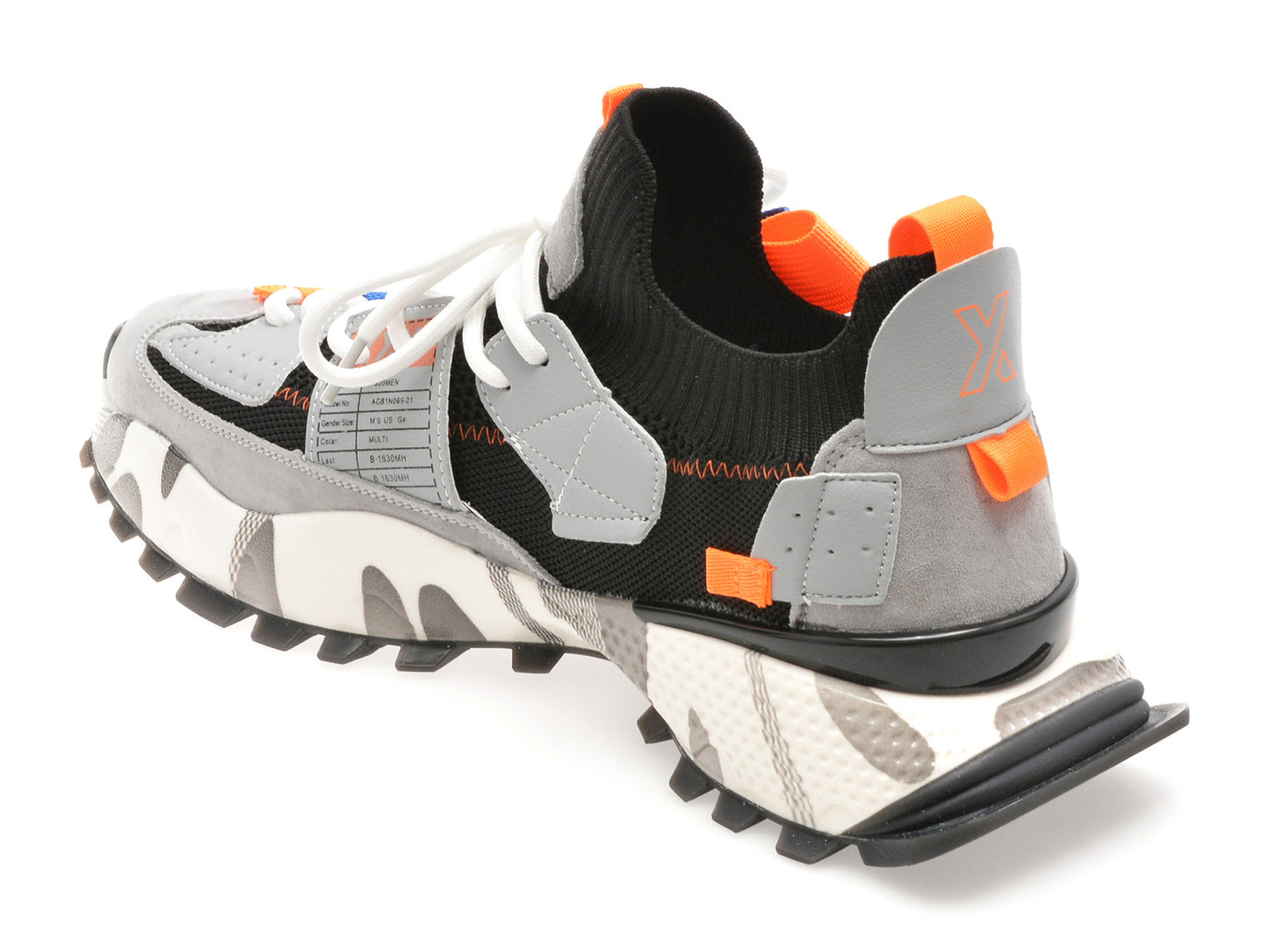 Pantofi sport gryxo portocalii, 18159, din material textil
